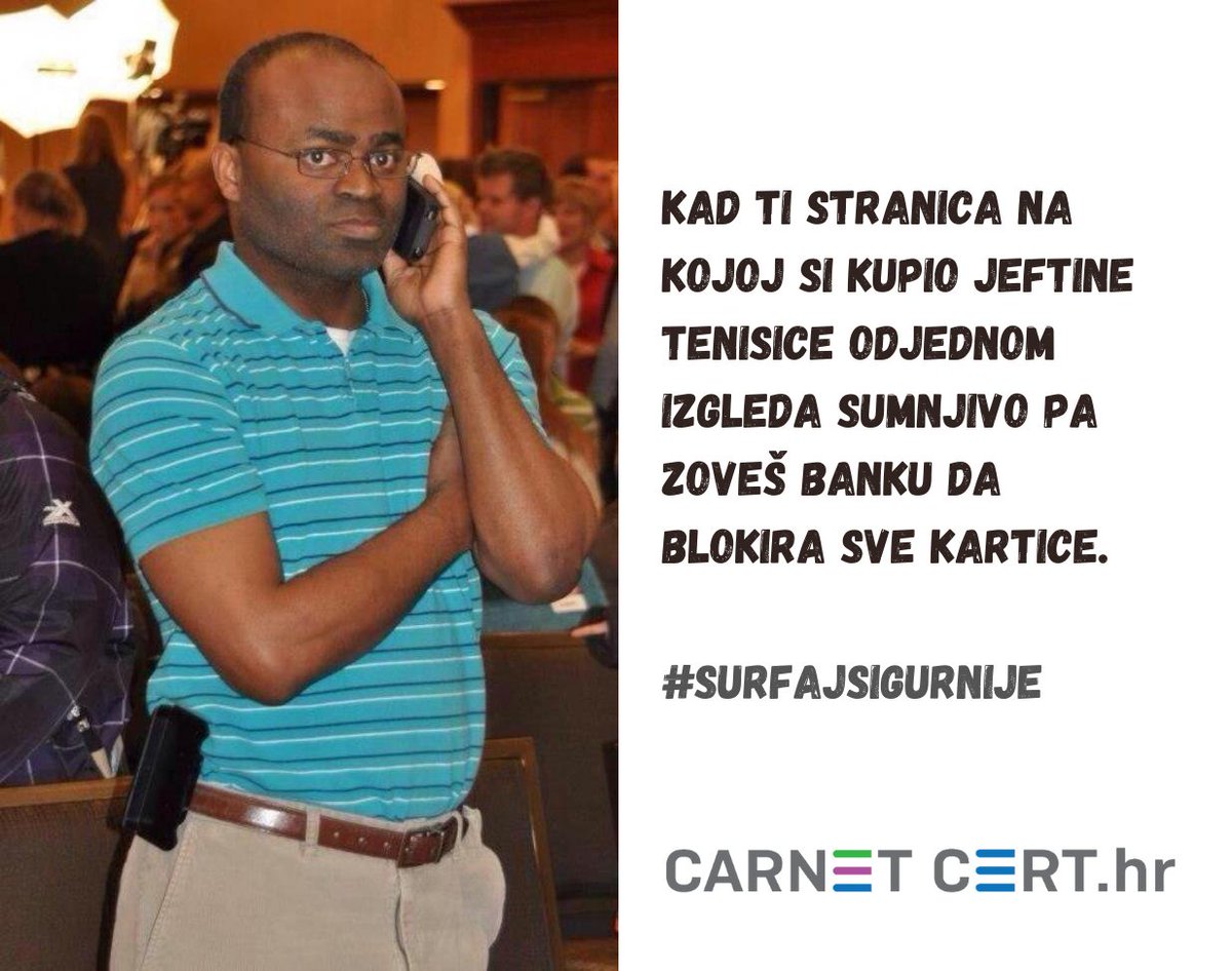 Lažne internetske trgovine treba prepoznati na vrijeme. Znate li kako? #HumorniPetak #SurfajSigurnije