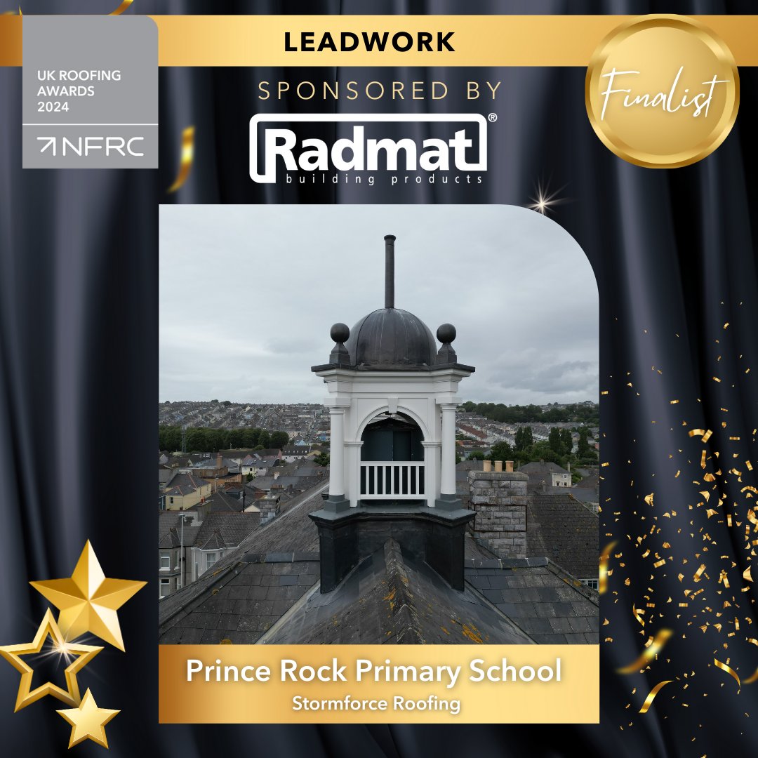UK Roofing Awards (@ukroofingawards) on Twitter photo Good luck to <a href="/StormforceRoofs/">STORMFORCE ROOFING</a> with their project, Prince Rock Primary School for reaching the finals in the Leadwork category sponsored by <a href="/StormforceRoofs/">STORMFORCE ROOFING</a>  at the UK Roofing Awards 2024. #RA2024 #RoofingAwards2024 Good luck to <a href="/StormforceRoofs/">STORMFORCE ROOFING</a> with their project, Prince Rock Primary School for reaching the finals in the Leadwork category sponsored by <a href="/StormforceRoofs/">STORMFORCE ROOFING</a>  at the UK Roofing Awards 2024. #RA2024 #RoofingAwards2024