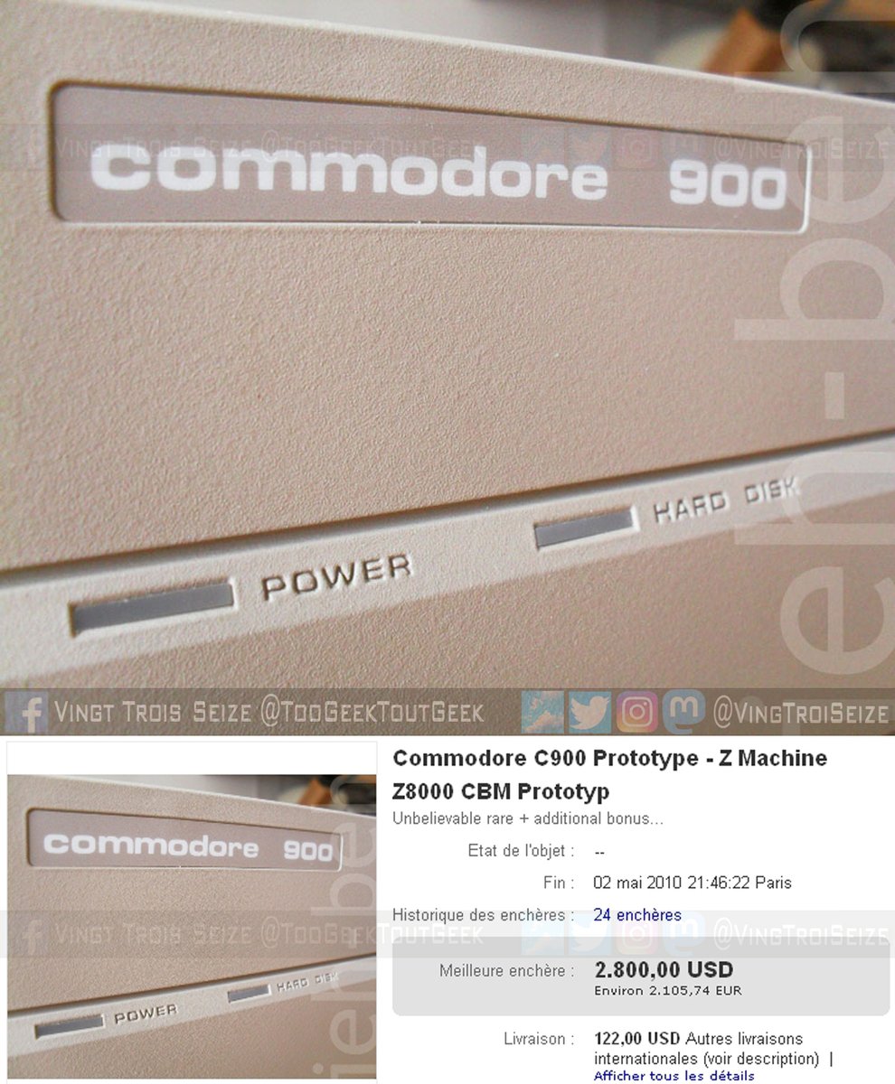 VingTroiSeize's tweet photo. [1985] COMMODORE C900 Prototype - Z Machine Z8000
This unit was sold on EvilBay in year 2010

#Commodore #CBM #C900 #Z8000 #ZMachine #Zilog #Z8000 #CPU #16Bit #Unix #MOSTechnology #retrocomputer #80s #90s #Geek https://t.co/5MBxuZTv26