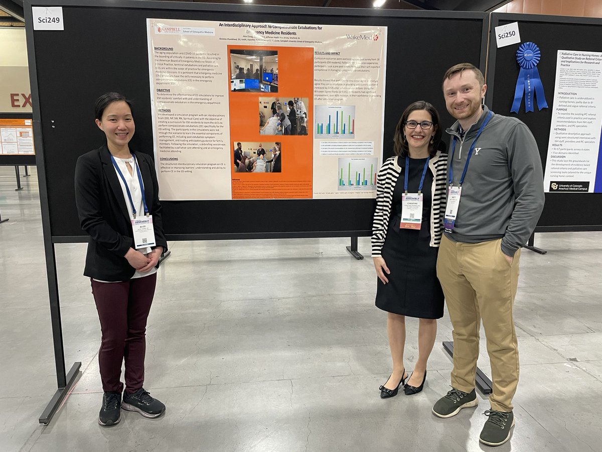 pchospicedoc's tweet photo. Always wonderful to see mentees and @campbell__med alum doing great work in the field of hospice and palliative medicine! #hapc24 https://t.co/3pHLcioYEq
