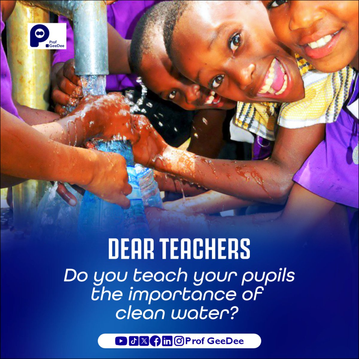 Have you taught your preschoolers about water and its necessity for life?

You should!

You can engage them with interesting topics on water like ‘sources and uses of water'.

#earlyyears
#earlylearning
#earlychildhoodeducation
#worldwaterday2024 
#dearteacherseries
#profgeedee
