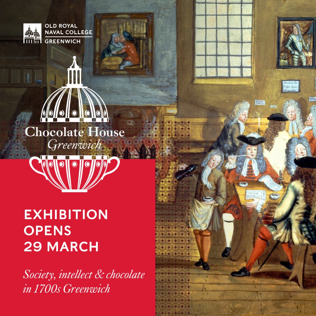 Chocolate House Greenwich: Opening 29 March A new #exhibition invites you to discover the key role chocolate played in the revival of #Greenwich. Step back in time to the #18thcentury, and discover the history and appeal of chocolate in #Georgian society ornc.org/whats-on/choco…