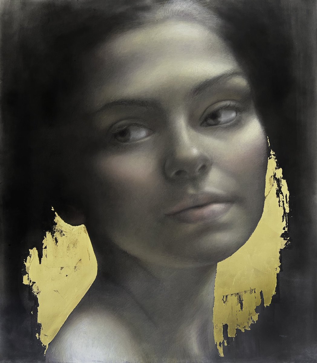 Really enjoyed reworking this giant pastel. 

“Golden tilt”
Pastel and gold leaf on paper
122 x 107cm

#art #artcollector