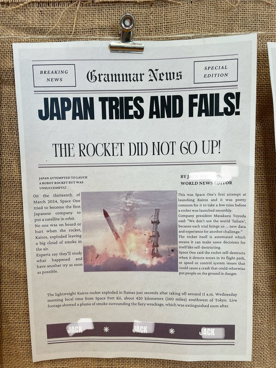 PGSPupilSupport's tweet photo. S1 have been learning to use @CanvaEdu to create visually appealing Newspaper Reports. They selected their own area of interest before creating a unique piece of work. #canva #personalisationandchoice #DYW #ambition #IDL #literacy #intensivesupport @PerthGrammar https://t.co/0U3mq4xmsq