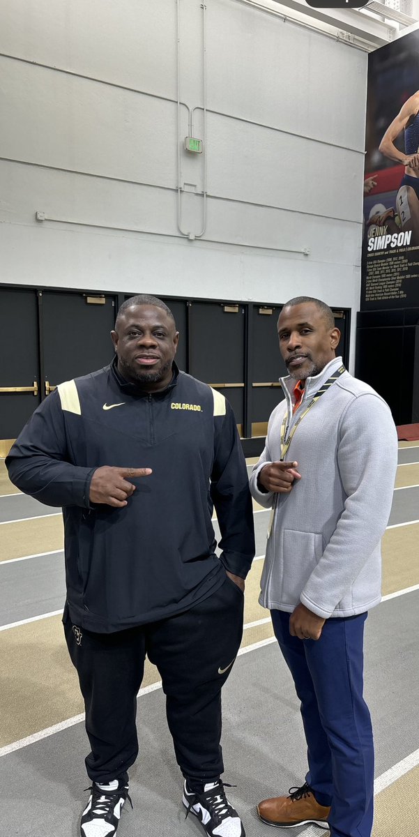 Coach2Bless's tweet photo. My RickHigh brother Clint Cunningham works for NASA and he’s in Denver for a week testing out one of the softwares he created. He pulled up to spend the day with me at CU. A lot of Greatness came out of RickHigh and the Southside. #850 #RickHigh https://t.co/qMUk2snzY3