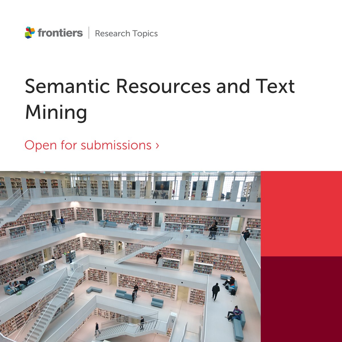 FrontResMetrics's tweet image. In a world of increasing information 📚 we need effective tools to aid in information monitoring and management.  

Check out our collection on the coupling of semantic resources and text mining ⬇️
fro.ntiers.in/1C41   

#textmining #documentindexing
