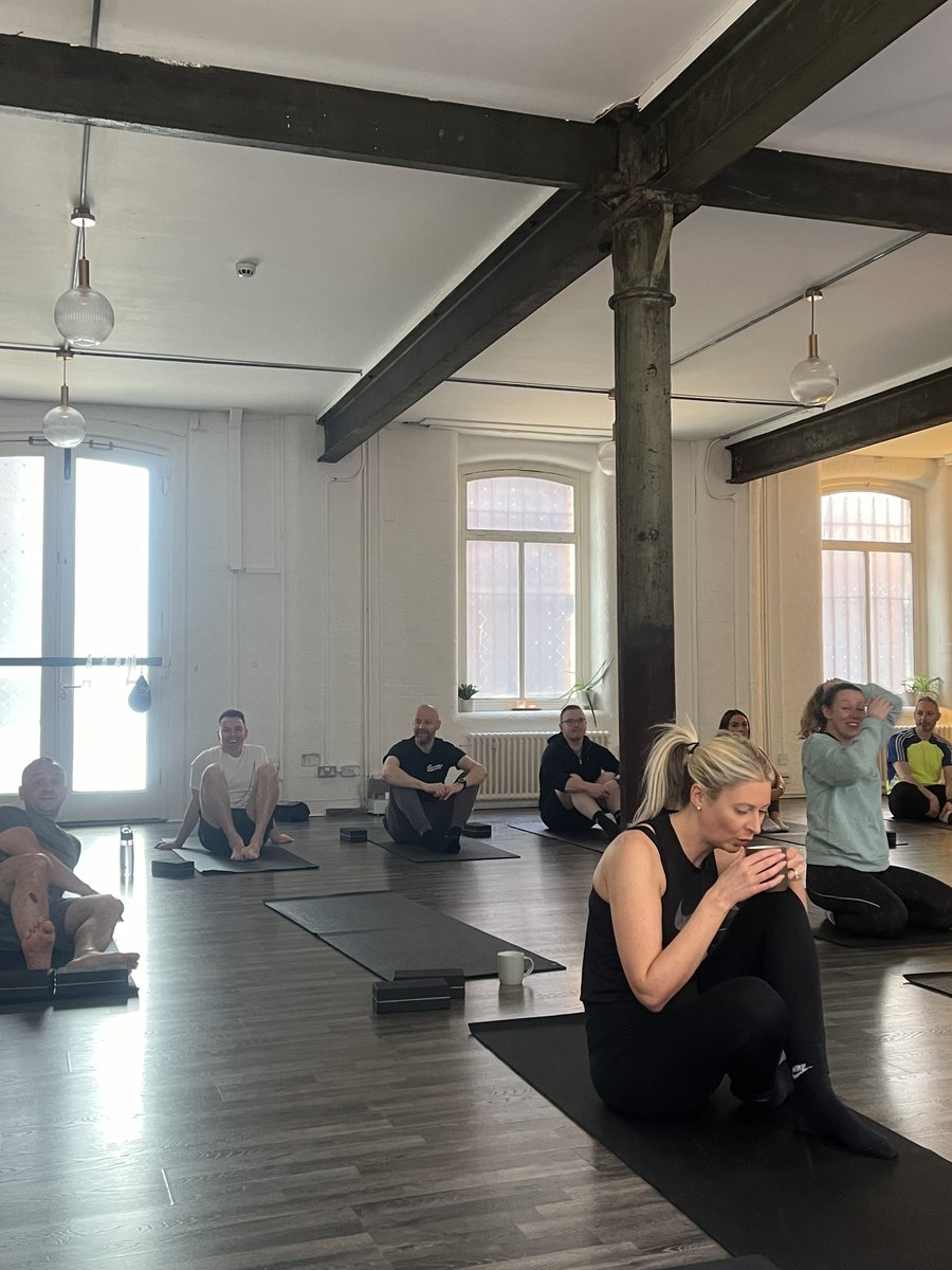 LSHIRELAND's tweet photo. Our Mental Health First Aiders ensured we embraced our mindfulness and prioritised our mental wellness at Studio 52 today with a special rejuvenating yoga session with "All Things Carla" during lunchtime. We took the chance to unwind, de-stress and re-centre amidst our busy day, learning relaxation techniques, meditation, and breath work.

A massive thank you to our Mental Health First Aiders (Sarah Adams-Rosa and Robyn Larmour) for organising this session and for their commitment to fostering a supportive and healthy work environment.

#mentalwellness #yogasession #workplacewellness #teambuilding #selfcare #mindfulness #healthyworkplace #employeeengagement

#mentalwellness #yogasession #workplacewellness #teambuilding #selfcare #mindfulness #healthyworkplace #employeeengagement