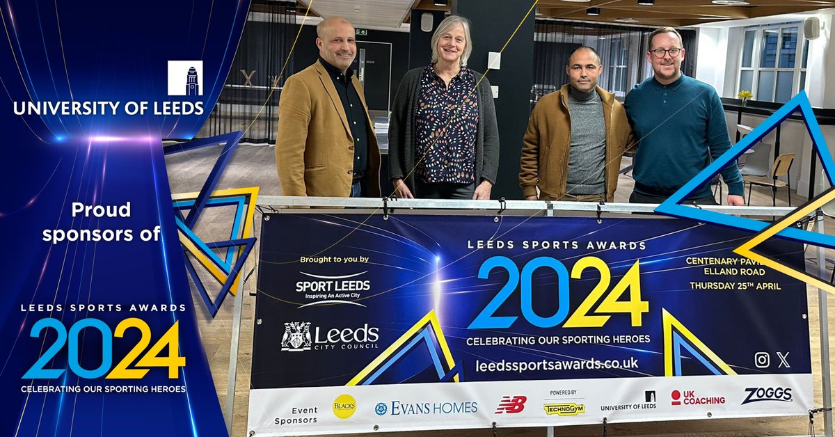 Our Inspirational Community Champion award is sponsored by long term supporter of the Leeds Sports Awards @UniversityLeeds 🤝 Our Community Champions Finalist are individuals or organisations that have shown incredible commitment to keeping their communities active.