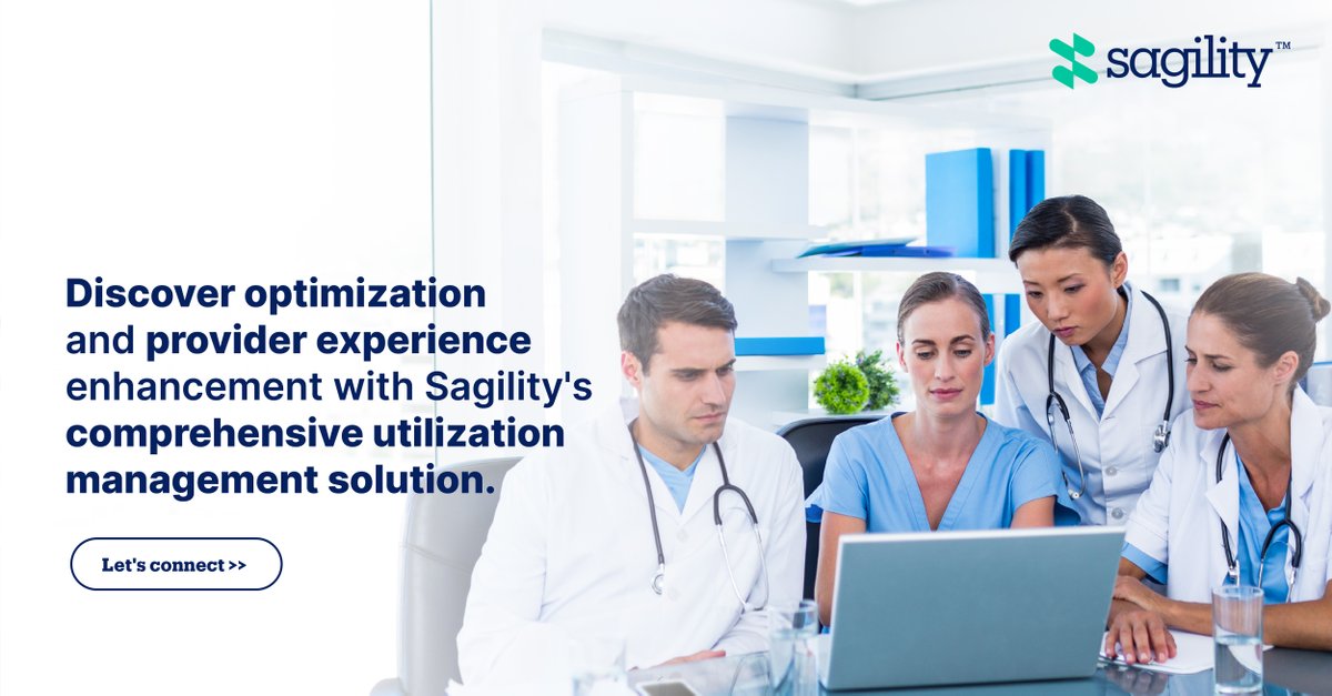 SagilityHealth's tweet photo. Learn how we can help you optimize your operations and improve the provider experience with our end-to-end utilization management solution.
Get your questions answered by our experts. https://t.co/3ti5rSyQxf
#UtlizationManagement #HealthPlan #Payer #ProviderRelations https://t.co/JMurWJnv3a