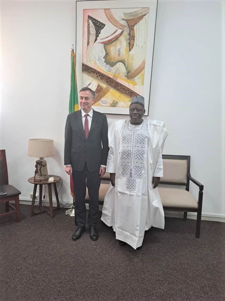 Echanges de vues entre le Président de la Commission des Affaires étrangères du @PEStrasbourg, @davidmcallister, en visite au #Bénin et le Président de l'#Assemblée nationale, @VlavonouLG 🇧🇯🇪🇺. #PlusFortsEnsemble