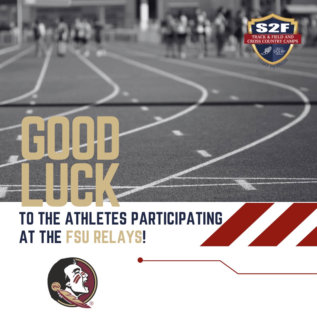 Wishing everyone the best of luck at the FSU Relays this weekend! 🏃‍♂️🏃‍♀️ 
Show them your support and cheer them on as they compete against some of the best in the region.
•
•
•
•
#floridastateuniversity #fsurelays #trackandfield #athletics