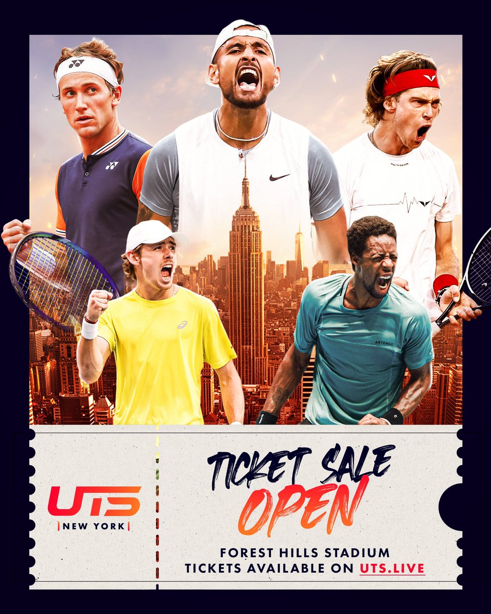 Don’t miss our event in New York just before the US Open. It will be unforgettable. Tickets 👇 axs.com/series/22055/u…