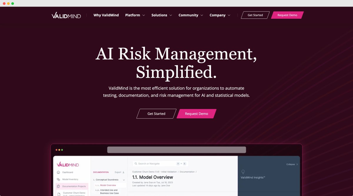 HelloAIML's tweet image. ValidMind raised $8.1M in seed funding for its AI model risk management platform. The platform automates documentation and governance tasks in the financial services sector and streamlines the #modelvalidation process.

#validmind #ai #modelrisk #financial #bank #funding #finance