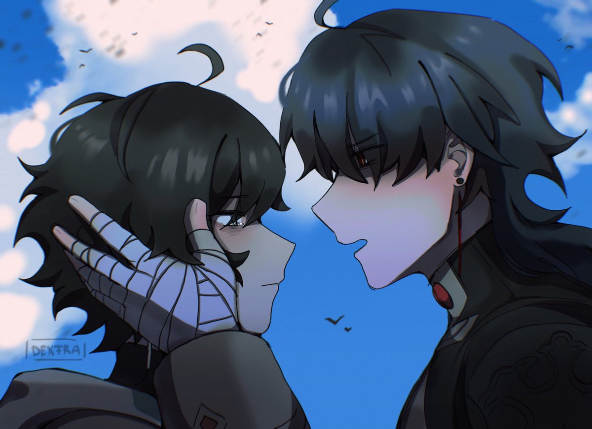 dextra_aaa's tweet image. dan heng is crying because blade said "i love you" to him eight times in a row🥺🥺🥺🥺

#renheng #xingyue