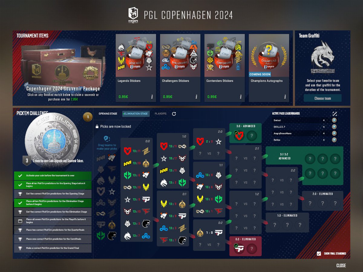 liquidlinecs's tweet image. Valve knows more than us HUH Pain playing right now but already 0:3 in Pickem @CounterStrike