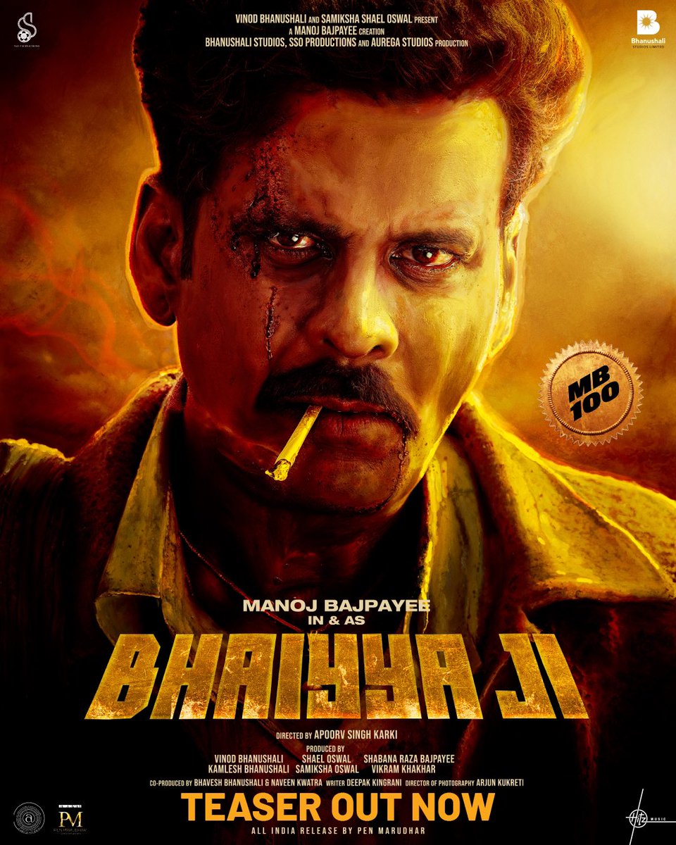 Bhaiyya ji ne machaya bawaal! 💥 Meet #BhaiyyaJi in cinemas, 24th May onwards. #MB100 #DesiSuperstar @BajpayeeManoj @Suvinder_Vicky @jatinact @sharmamatvipin @zyhssn @apoorvkarki88 @vinodbhanu #KamleshBhanushali @iamsameksha @OswalShael #ShabanaRazaBajpayee @VikramKhakhar…