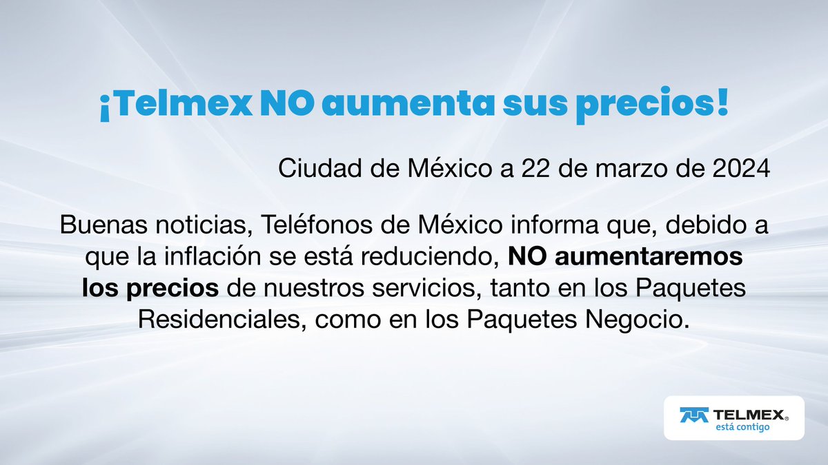 #TelmexInforma