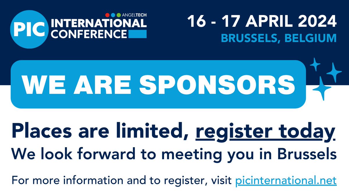 🚀 We’re excited to announce that we are sponsoring #PICInternational in Brussels this April 16-17!
🌐✨ Join me to explore cutting-edge technology and network with industry leaders. Let's innovate and shape the future together! Limited tickets left, so book your ticket today