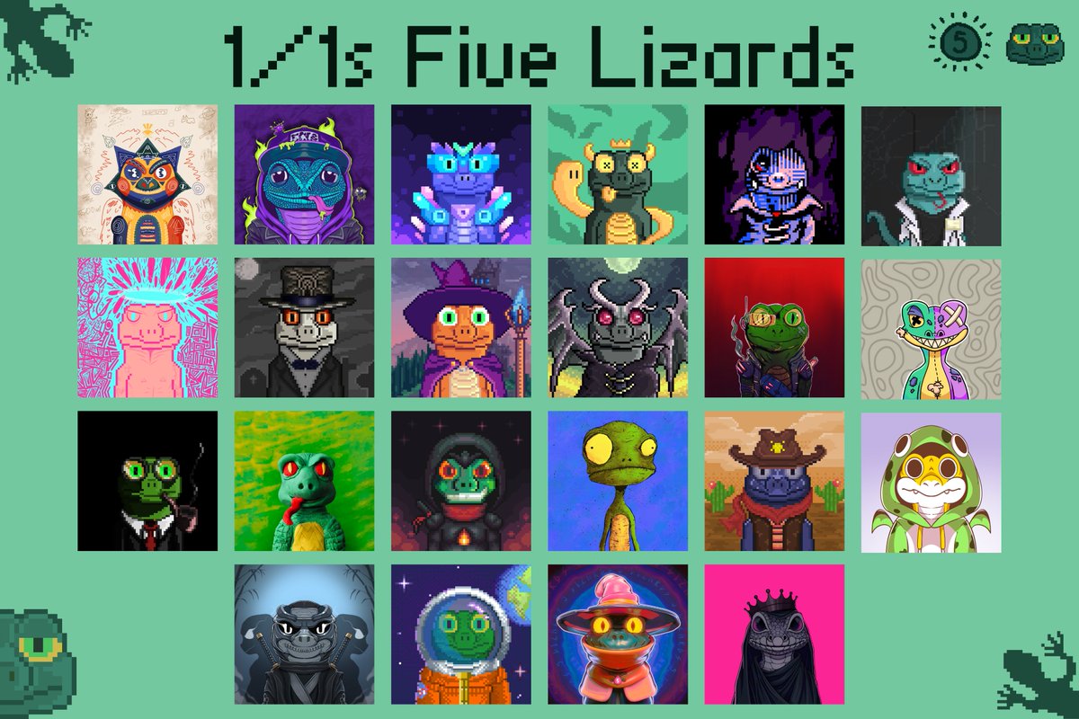 Fenix_Art_NFT's tweet image. GM frends

I&apos;m stopping by to remind you of the Mint of the @Five_Lizards project, created by our beloved @Xiznft  and with the participation of great artists from the Solana chain, in the creation of 1/1 and honoraries. 

fivedollarnft.com/mint/Five%20Li…