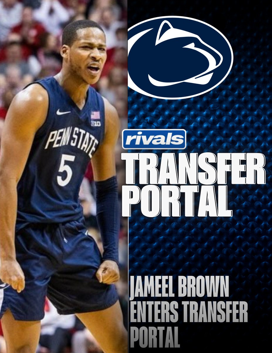 #PennState Basketball's Jameel Brown enters Transfer Portal, leaving zero players left from the Shrewsberry era. 👉 tinyurl.com/bddmeyzn