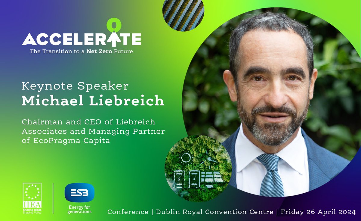 Our bi-annual conference, Accelerate: The Transition to a Net Zero Future, is taking place on Friday 26 April.     Book tickets at accelerate2024.eventbrite.ie   #iieaevents #cleanenergy #energytransformation #acceleratetonetzero #esbnetzerofuture @iiea