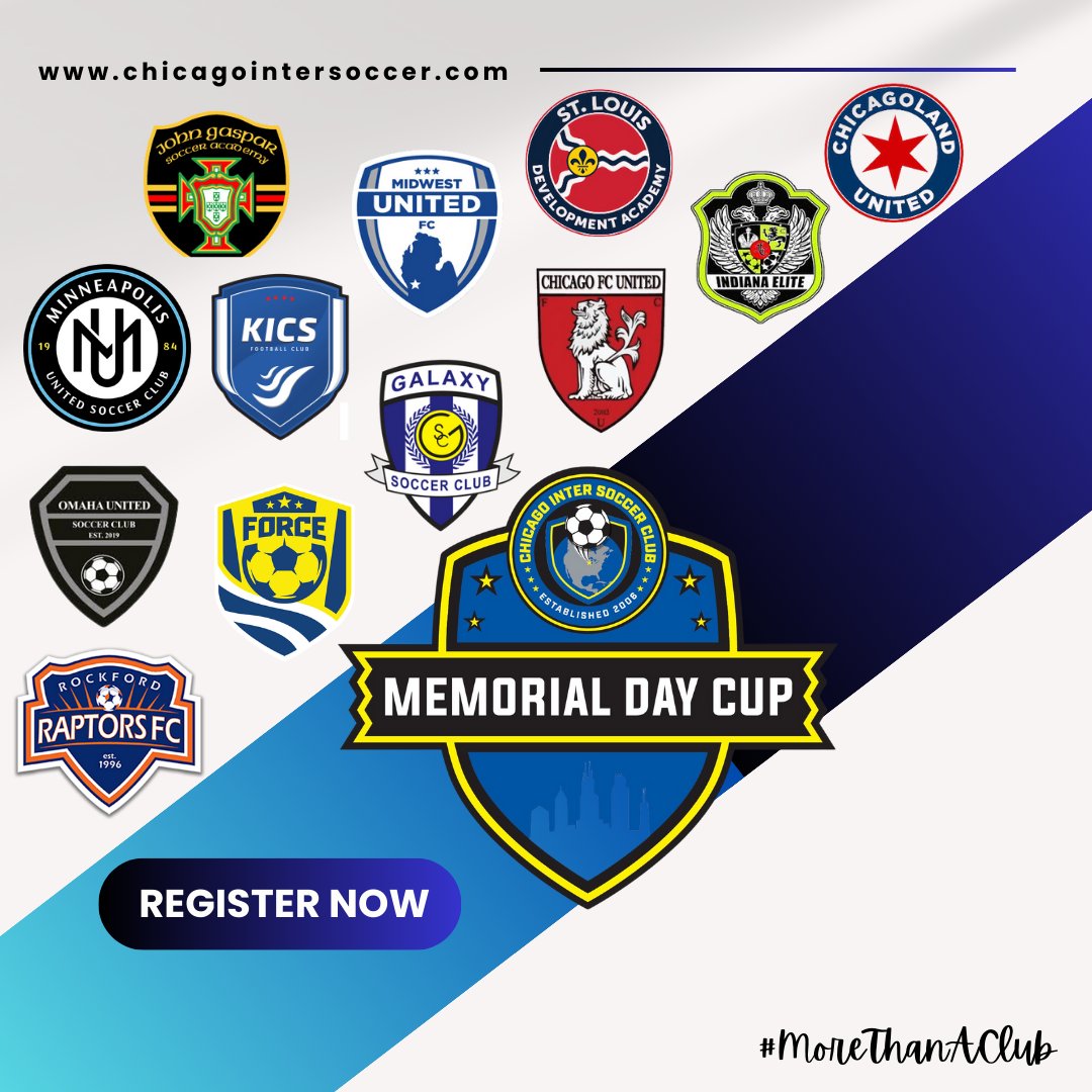 Listed are some clubs that will be participating in the 2024 Memorial Day Cup hosted by Chicago Inter. For any questions regarding the event, please reach out to info@chicagointersoccer.com