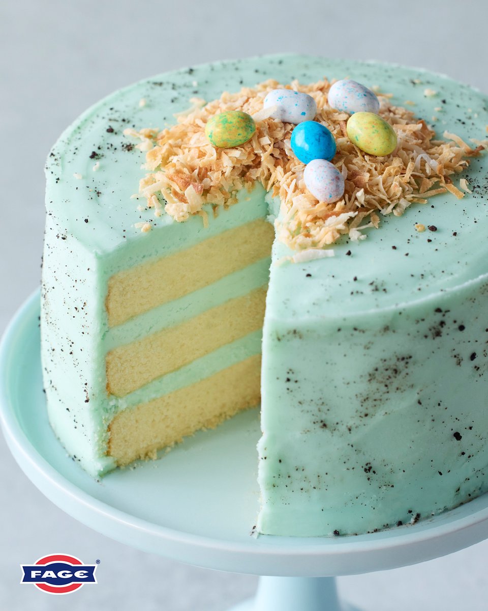 Spring is here! And what better way to celebrate the season than with a beautiful slice of cake? This Robin's Egg Sour Cream Cake is eggs-actly what you need for any celebration. 💙 bit.ly/3ZGZXuV