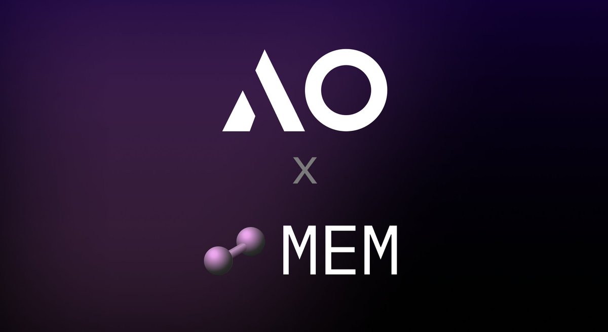 MEM 🤝 @aoTheComputer With this molecule, MEM can now read and compute with ao process states. This is going to be vital infra for the upcoming MEM <> ao bridge going live in the next couple of weeks 👀 github.com/decentldotland…