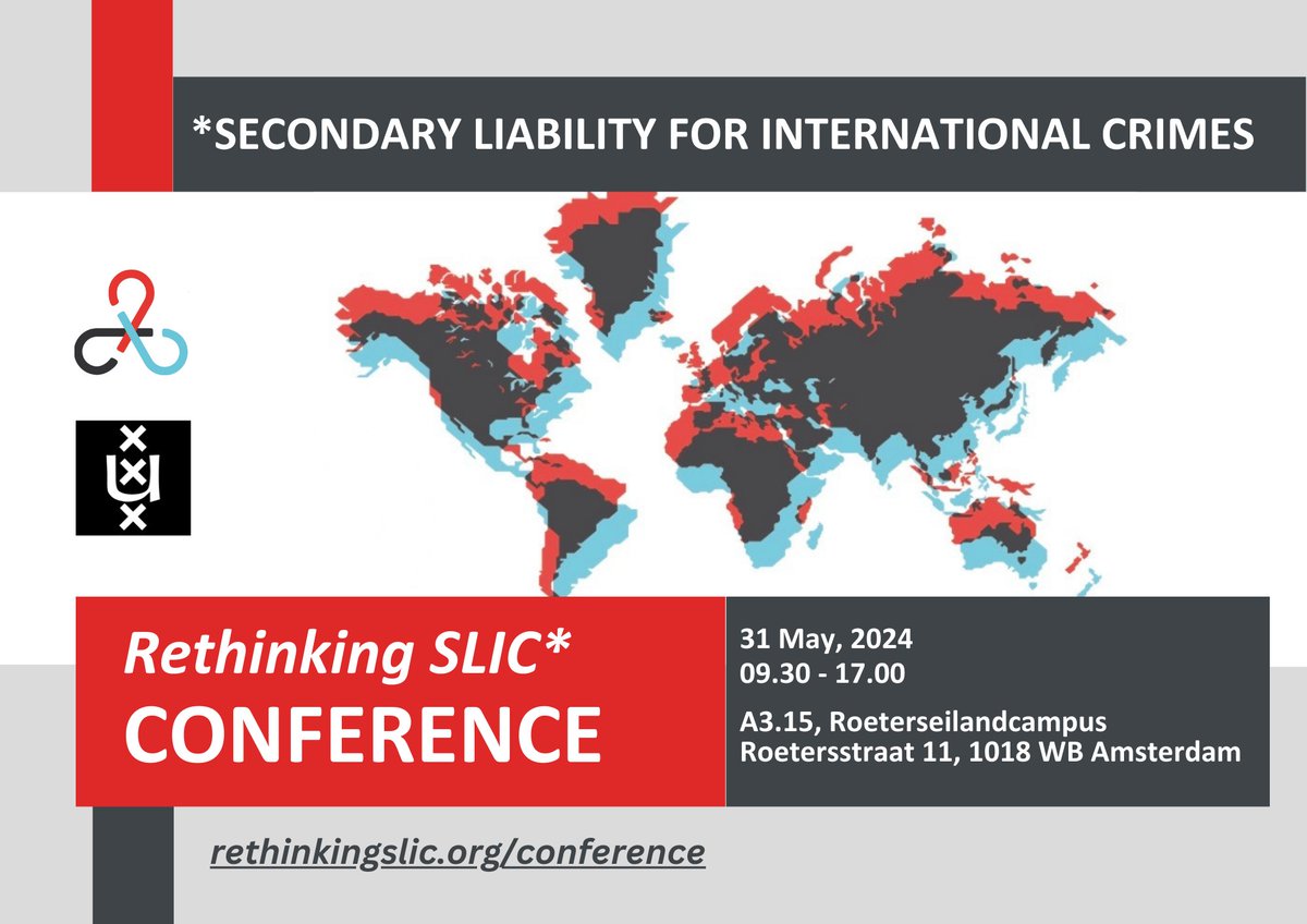 RethinkingSLIC's tweet photo. Join us for the final Rethinking SLIC conference with fellow academics and practitioners from around the globe on 31 May at the University of Amsterdam!

Find out more at https://t.co/uWNXblCG1a https://t.co/pg53pXNwCM