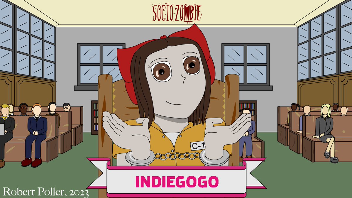 hell_literally's tweet photo. SOCIO-ZOMBIE IS NOW LIVE ON INDIEGOGO!!! 
😱🧟‍♀️😱

Please consider sharing it around to as many people as possible! 🙏🙏🙏

@indiegogo https://t.co/mVCcbwotJk 

#horror #cartoon https://t.co/daiWv8Pq61