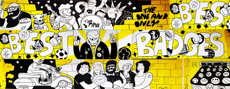 Thanks to @joel_millerchip for the murals, which have made our offices the coolest place in Ipswich to visit and talk about ideas for badges!