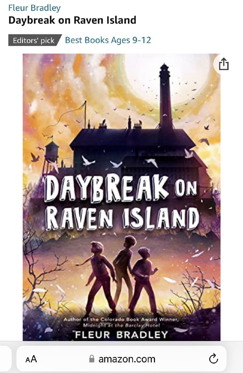 @Gabino_Iglesias Focus on books--excellent idea, @Gabino_Iglesias... I'm here to beat the horror/spooky books for kids drum with DAYBREAK ON RAVEN ISLAND. Short pitch: Hitchcock for kids, set on an Alcatraz-like island. Order: amzn.to/3hebSQe #mglit #horror #spooky #fridayreads #mystery