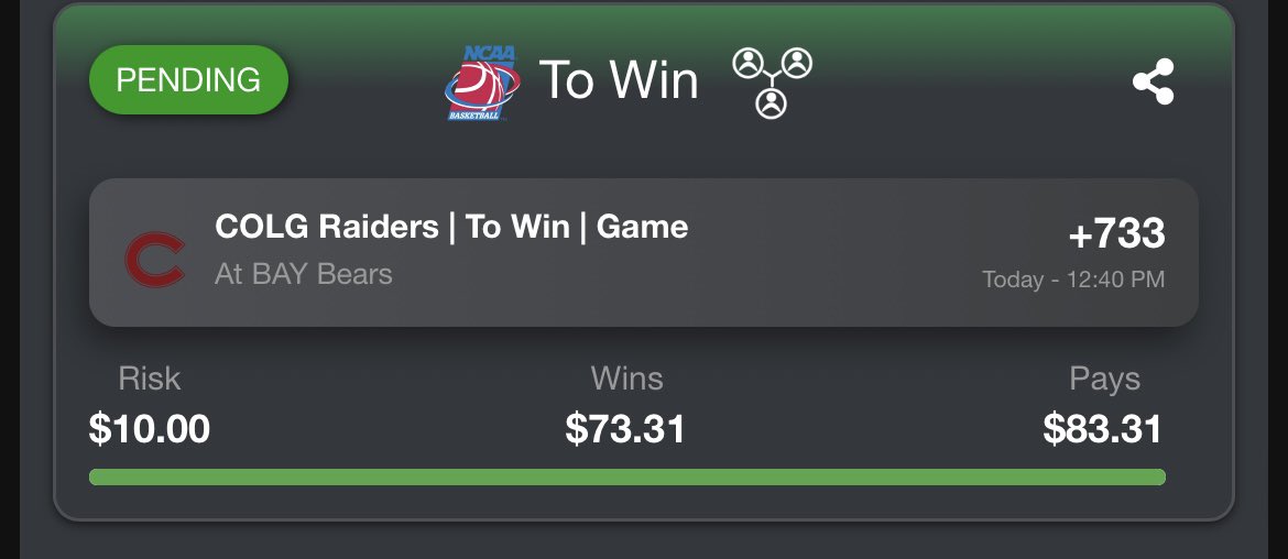 TonyParlay's tweet image. My 2 favorite double digit underdogs today. 

🏀 Yale ML - +930
🏀 Colgate ML - +733

Had to use this boost on Yale, them winning today would break so many brackets. 

Got Oakland ML yesterday at +567. 

#MarchMadness2024 #sportsbetting #upsets #MarchMadness #Yale #colgate