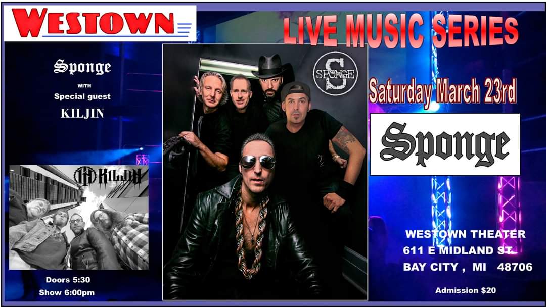 ⚠️ ⚠️ ⚠️ It's almost time for the chaos to begin 🤘💯🚨🎵🔥

Tomorrow we will be taking the stage w/ Sponge in Bay City @ the Westown 🎤🎸🥁🎙️

SPONGE at The Westown  wsg. KILJIN 

We hope to see you there 😎 🔥