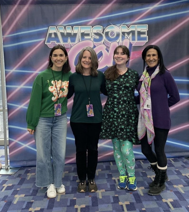 Wonderful to catch up with these 3 on our author panel at Awesome Con in DC & also visit middle schools in the area - I spoke with 1600 kids in 9 assemblies - they had great questions & took the social media safety discussion very seriously. I’m exhausted but my heart is full. ❤️