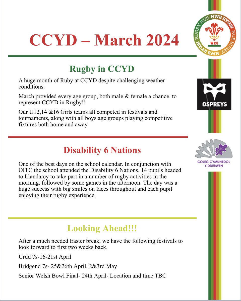 March at CCYD🏉💜