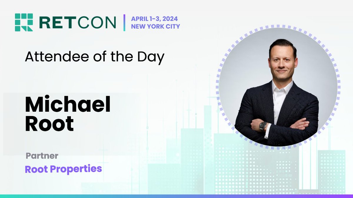 Meet out Attendee of the Day! In 2024, Michael is excited for hyper-personalized resident experiences because this kind of technology can streamline daily tasks, create a sense of community, and leave residents feeling truly valued. Apply or register now: retconference.com/usa/applicatio…
