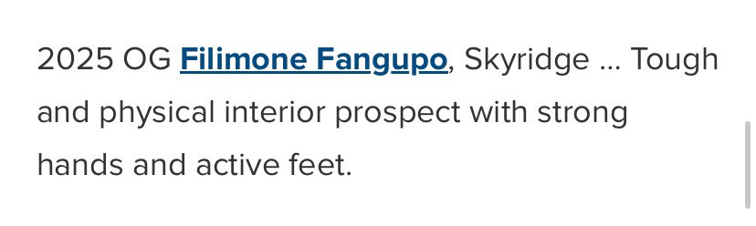 Filimone Fangupo (@ffangupo59) on Twitter photo #AGTG Blessed to be recognized as one of the top performers at the powerhouse 5v5 tournament. Thank you <a href="/PrepRedzoneUT/">Prep Redzone Utah</a> and <a href="/BlairAngulo/">Blair Angulo</a> for the write up! 🙏🏾 <a href="/coachjhemm/">Justin Hemm</a> <a href="/skyridgefb/">SKYRIDGE FOOTBALL</a> <a href="/OFFA_Academy/">OFFA Academy</a> <a href="/frontfiveOL/">Front Five Training</a> #AGTG Blessed to be recognized as one of the top performers at the powerhouse 5v5 tournament. Thank you <a href="/PrepRedzoneUT/">Prep Redzone Utah</a> and <a href="/BlairAngulo/">Blair Angulo</a> for the write up! 🙏🏾 <a href="/coachjhemm/">Justin Hemm</a> <a href="/skyridgefb/">SKYRIDGE FOOTBALL</a> <a href="/OFFA_Academy/">OFFA Academy</a> <a href="/frontfiveOL/">Front Five Training</a>