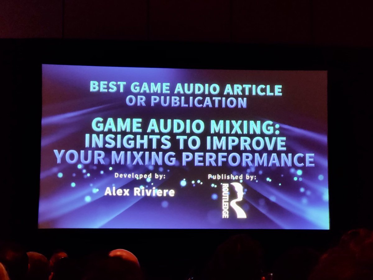 What a night at the @audiogang Awards at @Official_GDC last evening! It's always amazing to reconnect with old friends, make new connections, and celebrate amazing sounding games together as a community. Congrats to all winners and nominees! 🎮 I'm thrilled to share that my book…