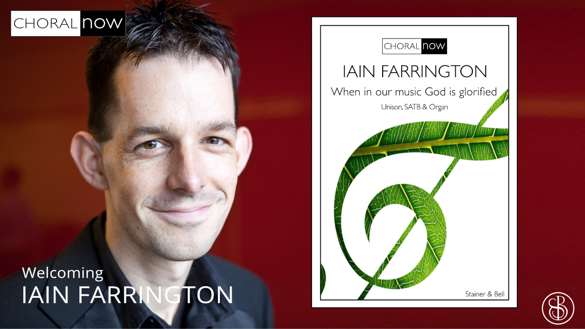 We’re thrilled to welcome Iain Farrington to our #choralnow series with his lively new setting of perhaps Fred Pratt Green’s most popular hymn text: stainer.co.uk/shop/cn71/ #NewMusicFriday #choralsheetmusic
