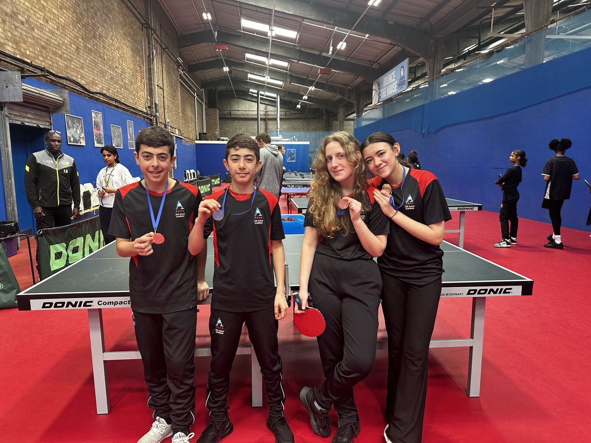 @ArkActonAcademy congratulates our Year 8 and 9 students who competed in the KS3 @ArkSchoolsSport table tennis championships this week, with our Year 8s reaching the semis and our Year 9s narrowly missing out on gold! Well done! #westlondonschools #arkschools