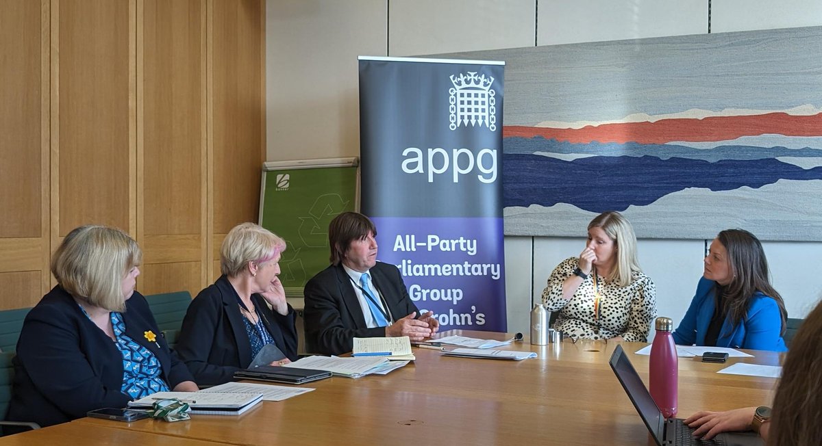 This week, the All-Party Parliamentary Group for Crohn's and Colitis met to talk about the ongoing issues with Homecare Medicines Services. Thank you to @SarahGreenLD, @hannahb4livimp, @Janemhunt, @cajardinemp, @Youngb48 and @GaryPorterCBE for joining us.