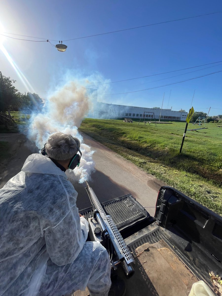 OPERATIVO DE FUMIGACIÓN: Bº SAN CAYETANO Hoy fumigamos en estas dos zonas ⤵ 📍 Provincia de Misiones, El Chaja, C 1702 📍 C 1731, Avenida Las Palmeras, C 1722 y Giacaglia