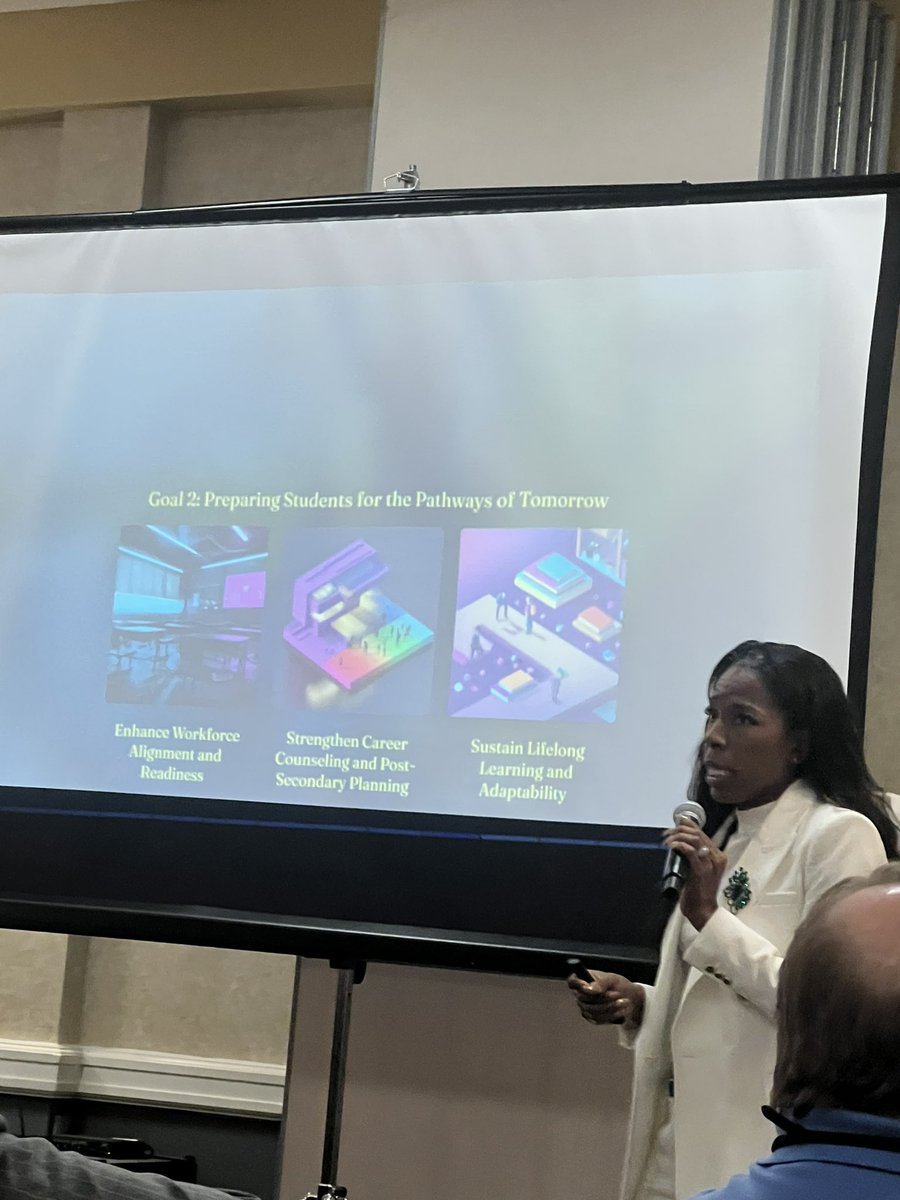 TrepanierKatie's tweet photo. What a motivating & moving morning with the Rush Henrietta School District & local industries! Impressed by @DrBarbaraMullen, her team and student leaders’ vision! “Be thoughtful, fluid & nimble to create something magical for the next generation in our workforce.” 🪄#RHworks https://t.co/fLuHzzYJw9