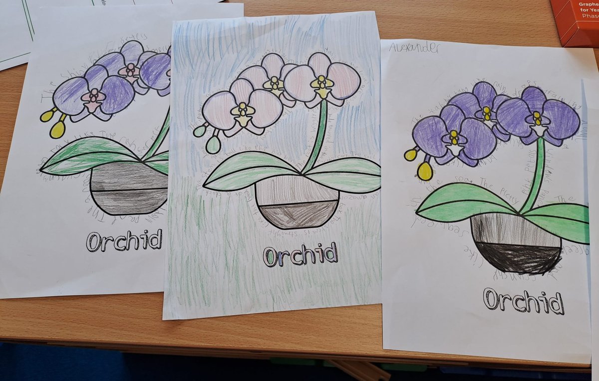 Phoenix_BSA's tweet photo. The children in the ER have been using figurative language and their knowledge of plants to write shape poems. 
#aimhigh 
@BrackensdaleS https://t.co/pdNnbfTthc