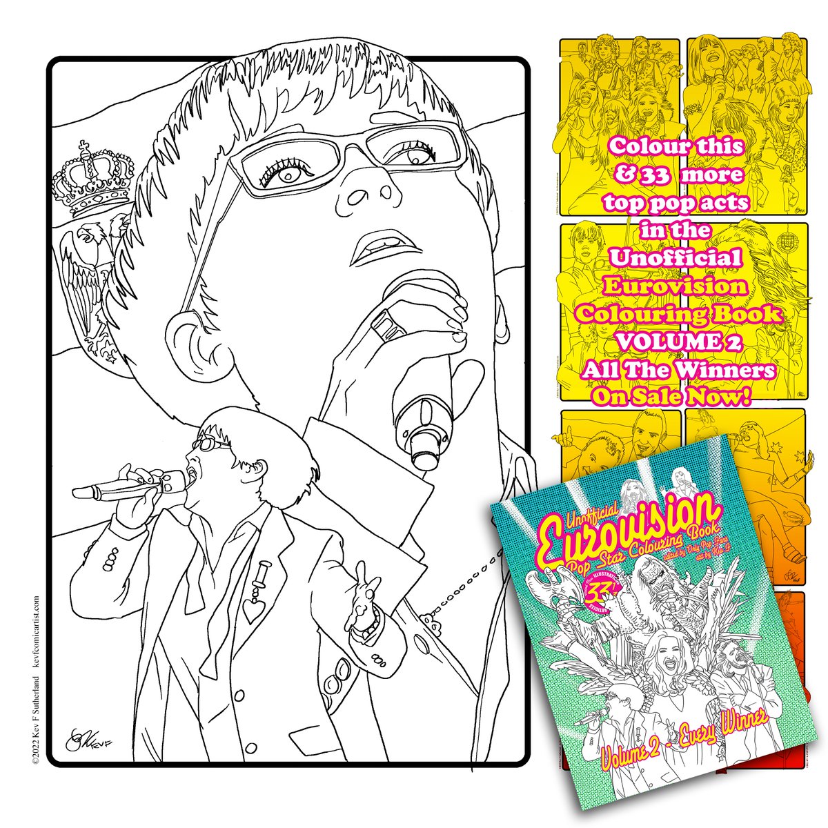Every winning country, every winning entry! (And some that deserved to)

Colour them now in the #Eurovision Pop Star Colouring Book - get it in time for the Grand Final

#Eurovision2024 #ESC2024 #unitedbymusic #Serbia 

amazon.co.uk/dp/1470948907