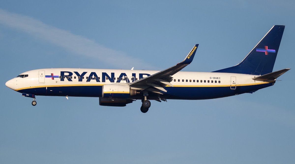 Ryanair's tweet photo. A playful update to the Harp appears on the plane ✈️ https://t.co/7ffyqdsITP