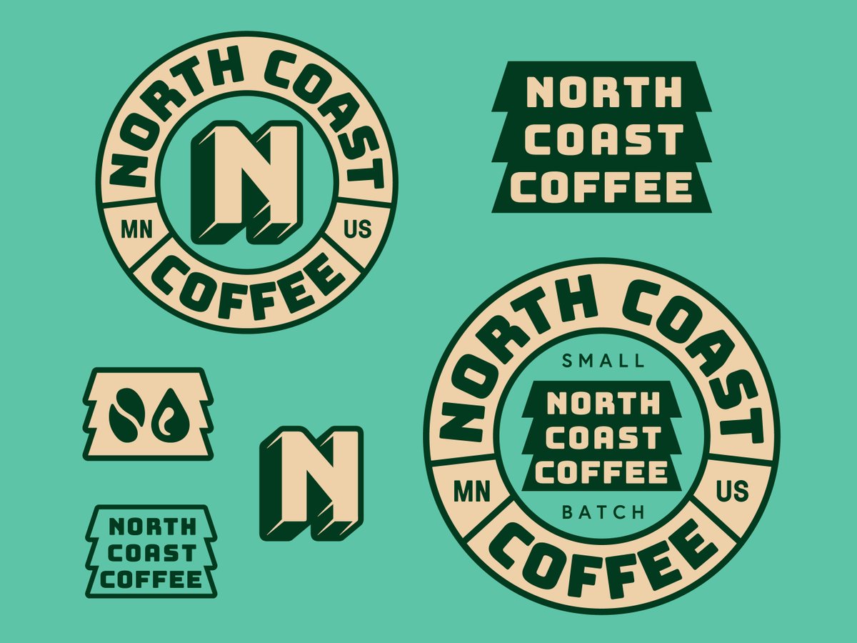 Ckirsebom's tweet photo. @kyleanthony ☕️ Branding and Packaging for North Coast Coffee https://t.co/h9AS4bNaSg