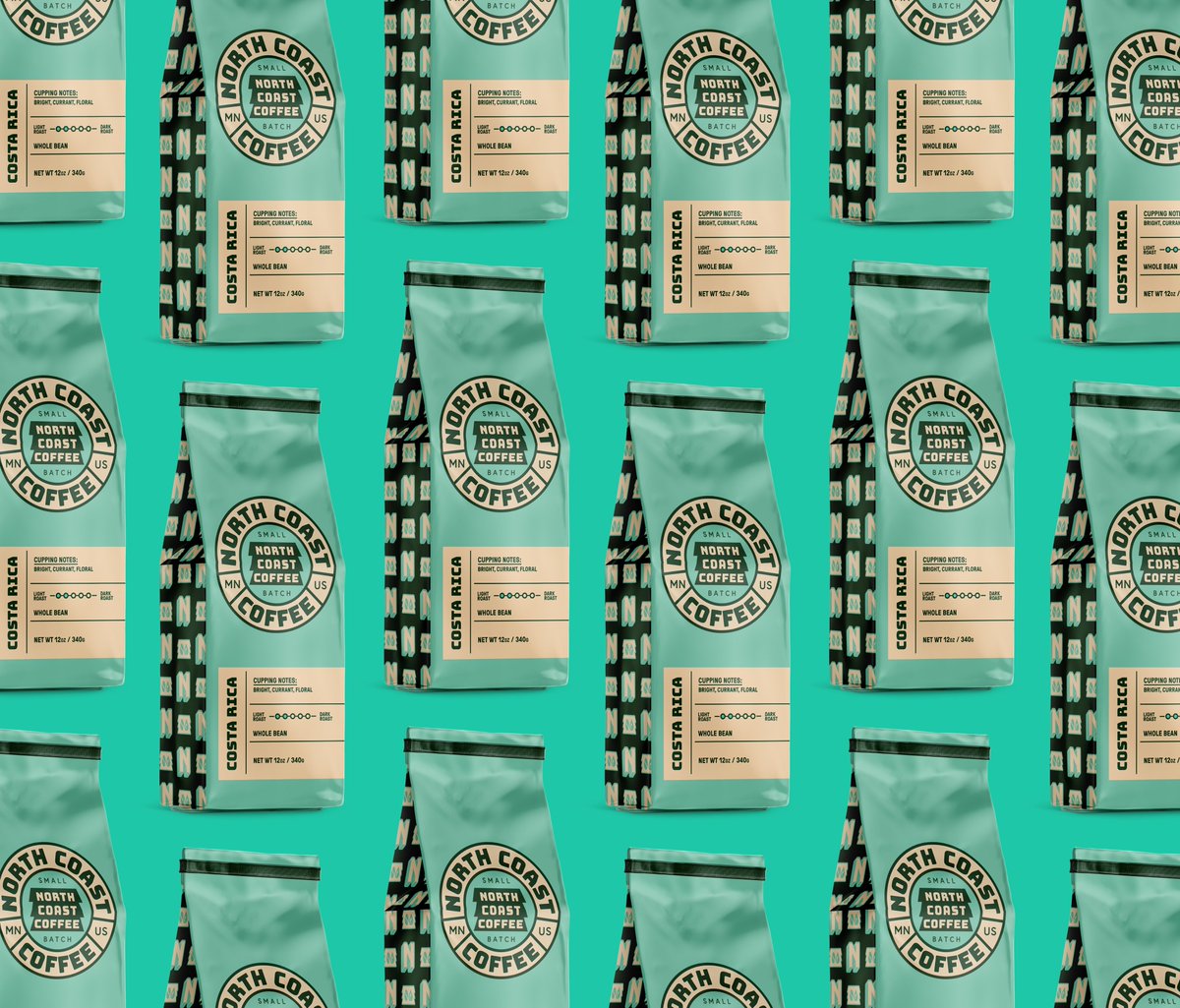 Ckirsebom's tweet photo. @kyleanthony ☕️ Branding and Packaging for North Coast Coffee https://t.co/h9AS4bNaSg