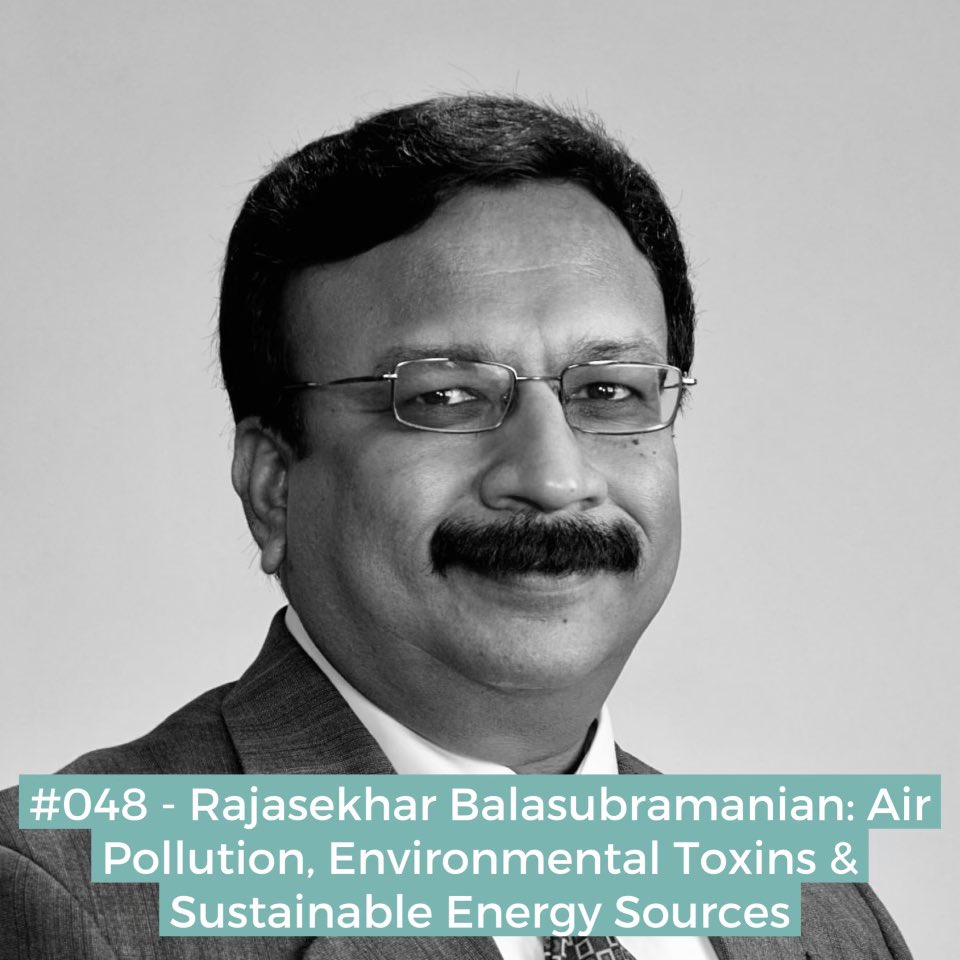 Discvr_Academia's tweet photo. #048 - Rajasekhar Balasubramanian

Today we talk with Rajasekhar Balasubramanian, Professor of Civil and Environmental Engineering at the National University of Singapore. 

His research looks at environmental sustainability, air quality & pollution control, and waste-to-energy conversion methods. 

In this episode we talk about the often overlooked impacts of indoor air pollution, the barriers to a green economy, and the potential use of biomass-waste for energy generation.

Listen Here: https://t.co/ZZBlLGPtxh

#ClimateChange #Sustainability #Singapore #pollution #greeneconomy
